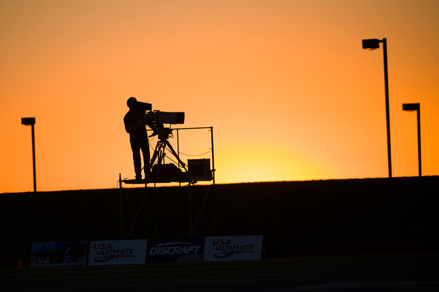 An ESPN cameraman at the 2013 Club Championships.