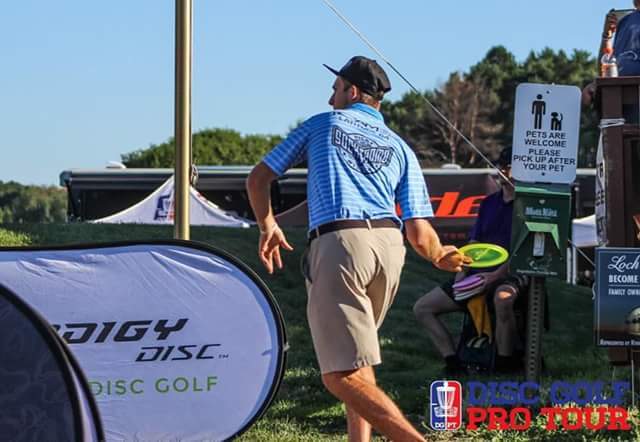 Ricky Wysocki won a dramatic playoff over Nate Sexton to take home the hardware at The Majestic. Photo: Disc Golf Pro Tour